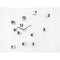 Moderne design klok Progetti Rnd Time 6cm Wit