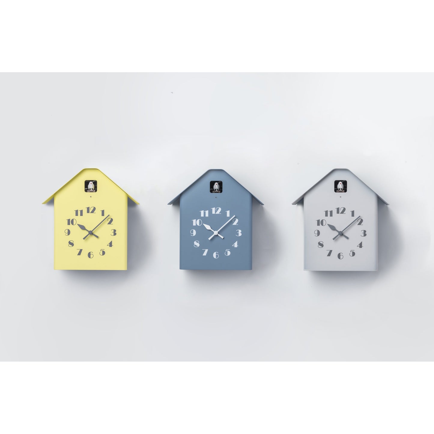 Moderne koekoeksklok Lemnos Dachs Cuckoo 25cm Grijs