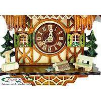 Koekoeksklok Chaletstijl 1-daags August Schwer 23cm-Koekoeksklokonline.nl