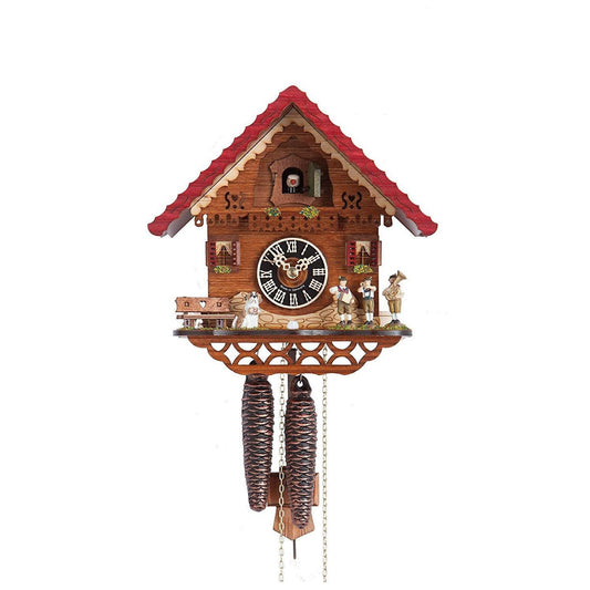 Koekoeksklok Chaletstijl 1-daags Hönes 20cm-Koekoeksklokonline.nl