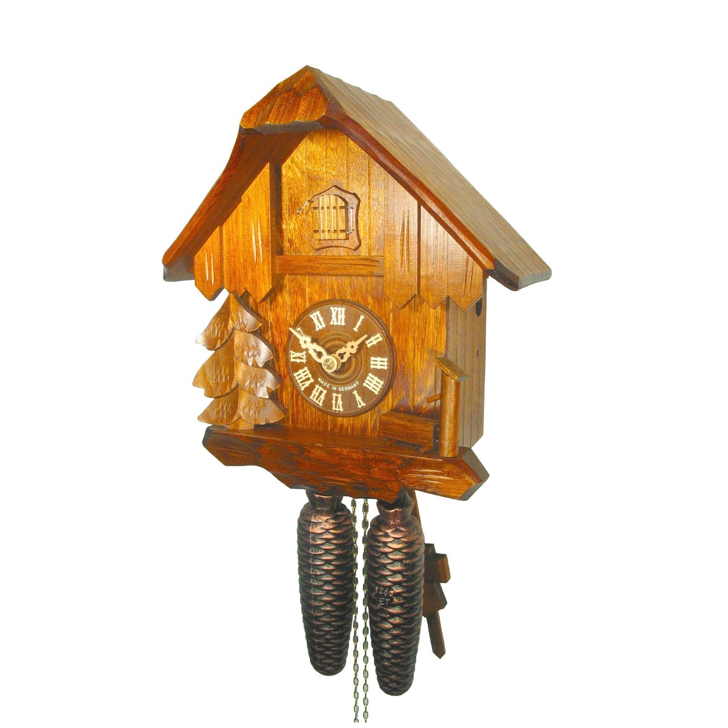 Koekoeksklok chaletstijl 8-daags August Schwer 28cm-Koekoeksklokonline.nl