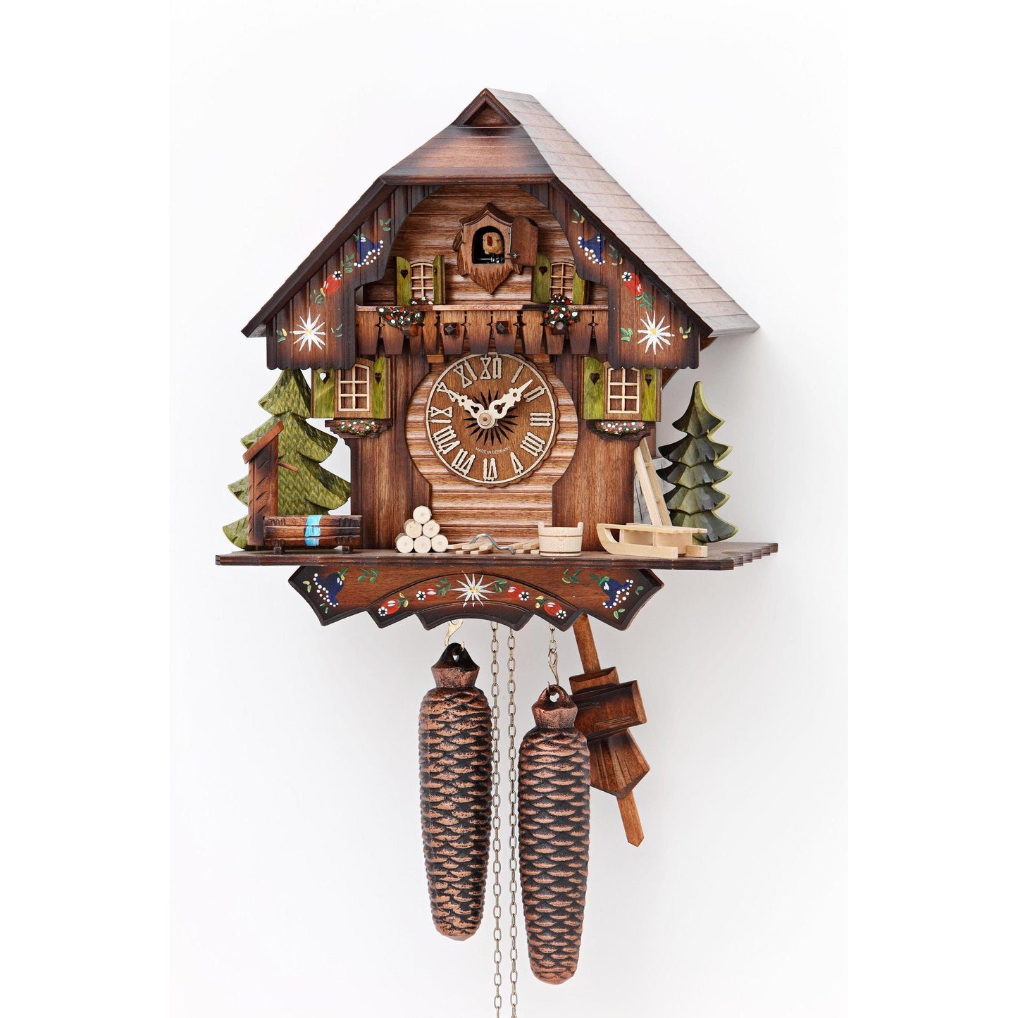 Koekoeksklok chaletstijl 8-daags uurwerk Hekas 30cm-Chalet Style-Koekoeksklok Online