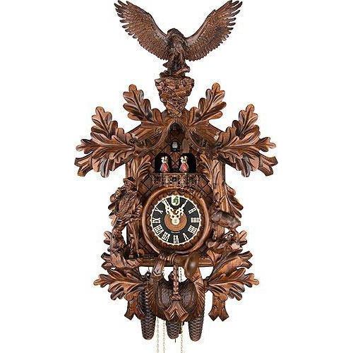 Koekoeksklok Jachtstijl met Adelaar 8-daags Hönes-Koekoeksklokonline.nl