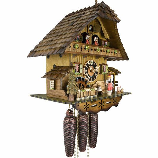 Koekoeksklok met klokkenluider 8-daags Hönes 42cm-Koekoeksklokonline.nl