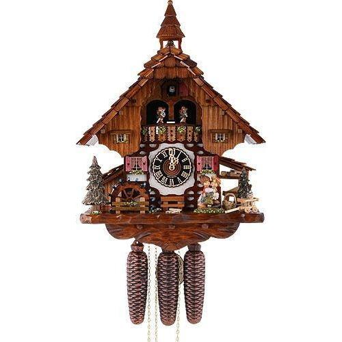 Koekoeksklok met Stelletje en muziek 8-daags Hönes 40cm-Koekoeksklokonline.nl