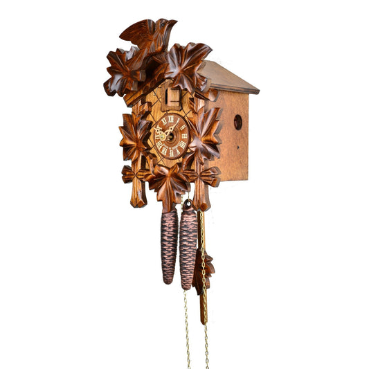Koekoeksklok met vogel & bladeren 1-Daags August Schwer 24cm-Koekoeksklokonline.nl