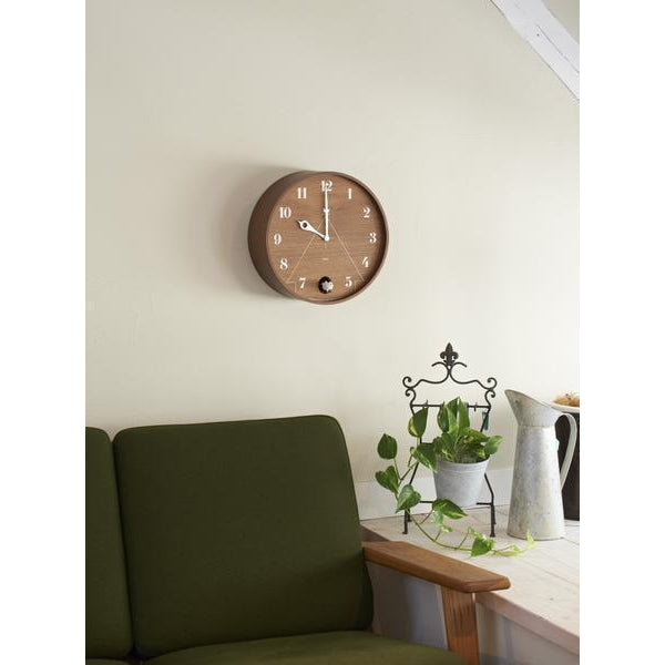 Moderne koekoeksklok Lemnos PACE 31cm Bruin-Lemnos-Koekoeksklok Online