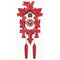 Rode koekoeksklok met vogel Quartz uurwerk Trenkle Uhren 35cm-Carved Style-Koekoeksklok Online