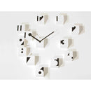 Moderne design klok Progetti Rnd Time Optisch 6cm Wit