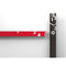Moderne design klok Progetti Il Tempo Stringe horizontaal 6cm Rood