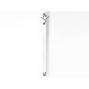 Moderne design klok Progetti Il Tempo Stringe verticaal 150cm Wit