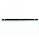 Moderne design klok Progetti Il Tempo Stringe horizontaal 6cm Zwart