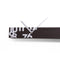 Moderne design klok Progetti Il Tempo Stringe horizontaal 6cm Donker Wengé