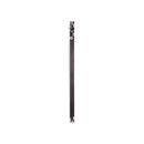 Moderne design klok Progetti Il Tempo Stringe verticaal 150cm Donker Wengé