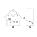 Moderne koekoeksklok Progetti Cucù Home 23cm Hout