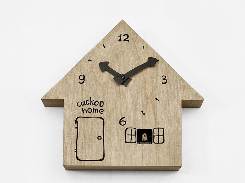 Moderne koekoeksklok Progetti Cucù Home 23cm Hout