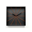 Moderne design klok Progetti Prospettivo 30cm Zwart