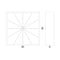 Moderne design klok Progetti Prospettivo 30cm Wit