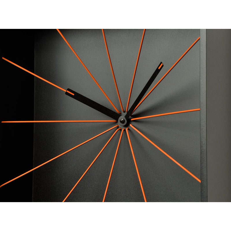 Moderne design klok Progetti Prospettivo 30cm Zwart