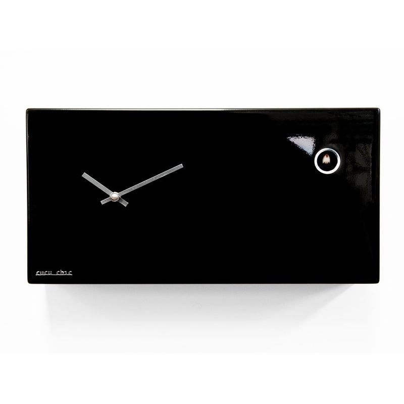 Moderne koekoeksklok Progetti Cucu Chic 20 cm Zwart