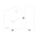 Moderne koekoeksklok Progetti Cucu Chic Chalet 25 cm Wit
