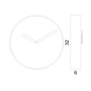 Moderne design klok Progetti Be 32cm Paars