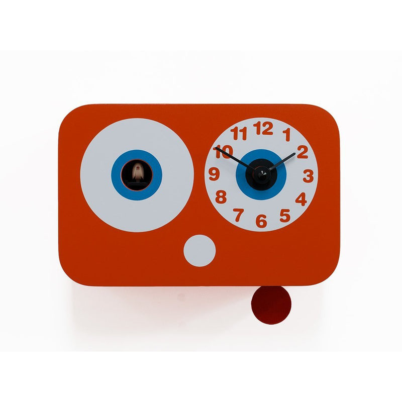 Kinderklok Progetti Cucchino 17cm Oranje-Koekoeksklokonline.nl