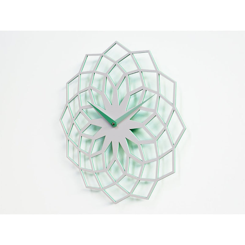 Moderne design klok Progetti Skallop 36cm Wit