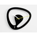 Moderne design klok Progetti Seven 30cm Zwart