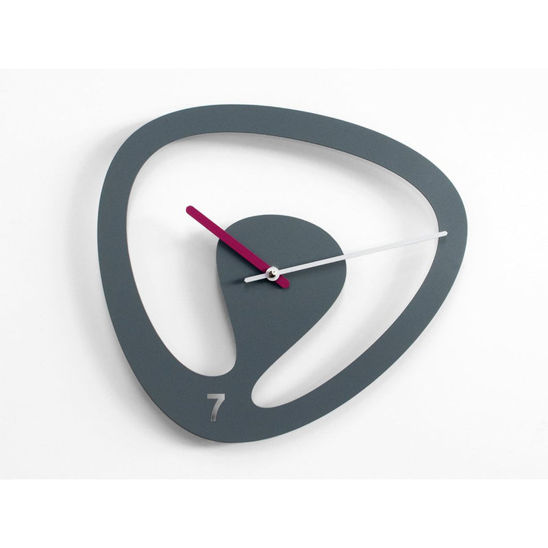 Moderne design klok Progetti Seven 30cm Grijs