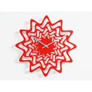 Moderne design klok Progetti Flux 36cm Rood