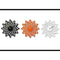 Moderne design klok Progetti Flux 36cm Wit