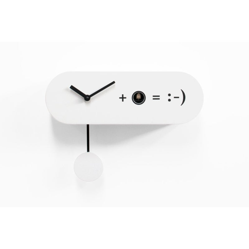 Moderne koekoeksklok Progetti Formula 11cm Wit