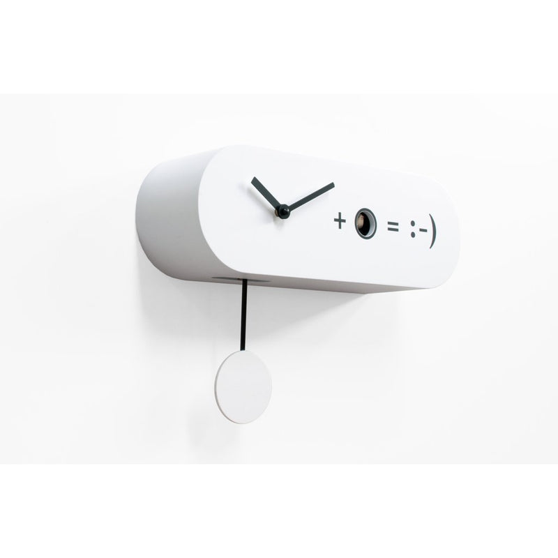Moderne koekoeksklok Progetti Formula 11cm Wit