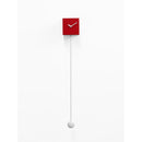 Moderne design klok Progetti Long Time 80cm Rood