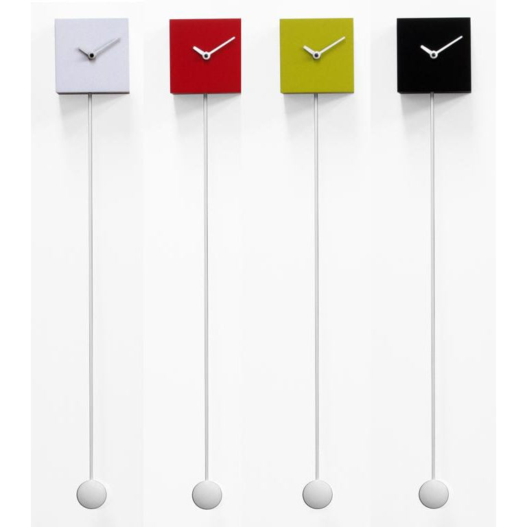 Moderne design klok Progetti Long Time 80cm Zwart
