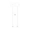 Moderne design klok Progetti Long Time 80cm Zwart