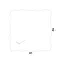 Moderne design klok Progetti Clock Circle vierkant 40cm Groen