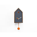 Moderne koekoeksklok Progetti Mr. Orange 45cm Blauw met witte stippen