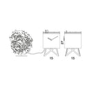Moderne koekoeksklok Progetti Birdwatching 25cm Wit