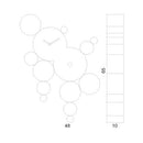 Moderne koekoeksklok Progetti CuCuBall 65cm Koud - Koekoeksklokonline.nl