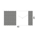 Moderne design klok Progetti Pattern & Partner 20cm Wit
