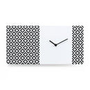 Moderne design klok Progetti Pattern & Partner 20cm Wit