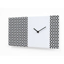 Moderne design klok Progetti Pattern & Partner 20cm Wit
