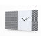 Moderne design klok Progetti Pattern & Partner 20cm Wit