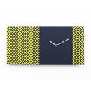Moderne design klok Progetti Pattern & Partner 20cm Geel