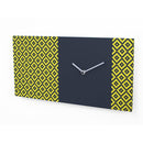 Moderne design klok Progetti Pattern & Partner 20cm Geel
