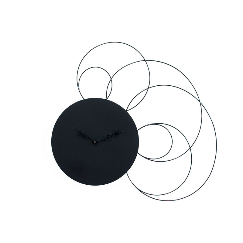 Moderne design klok Progetti Liberty 45cm Zwart