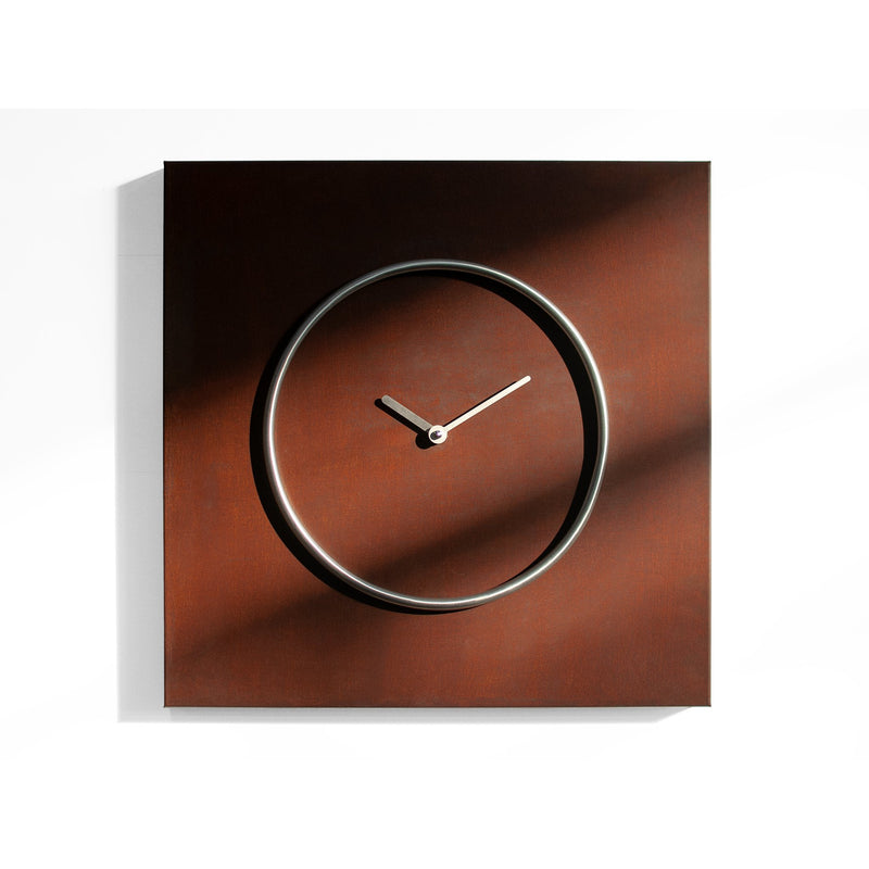 Moderne design klok Progetti Kreis 40cm Cortenstaal