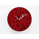 Moderne design klok Progetti Mossy 32cm Rood
